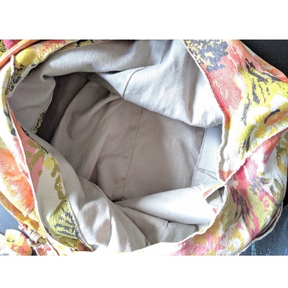 Lucky Penny by Anthropologie Leather tropical floral shoulder bag - Picture 8 of 9